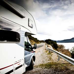 Campingbil forsikret i Frende ute på veien