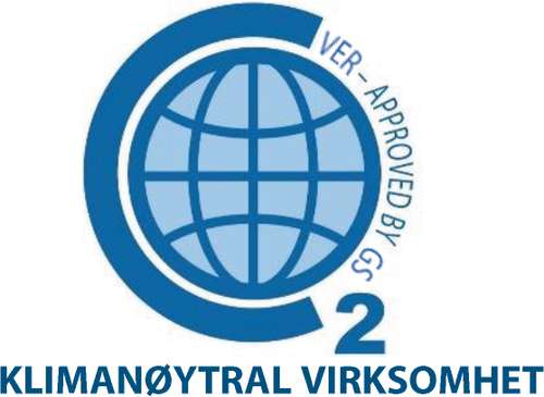 Logo klimanøytral virksomhet